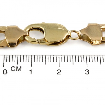 9ct gold 29.2g 9 inch curb Bracelet